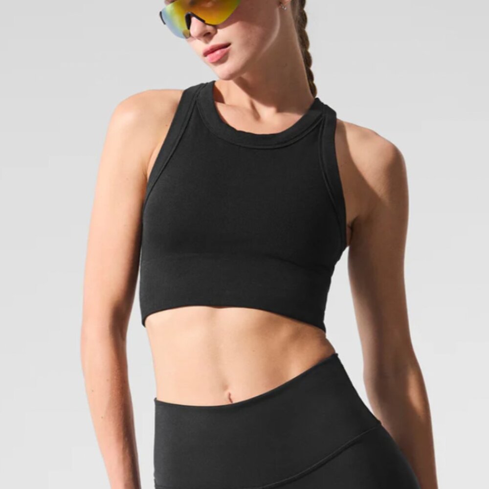 Seamless Delight High Neck Bra Black S